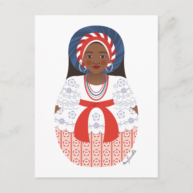 Cartão Postal Cartão-postal brasileiro Matryoshka Bahia (Frente)