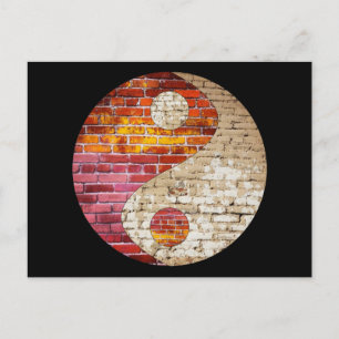 Cartão Postal Cartão-postal Brick Yin Yang