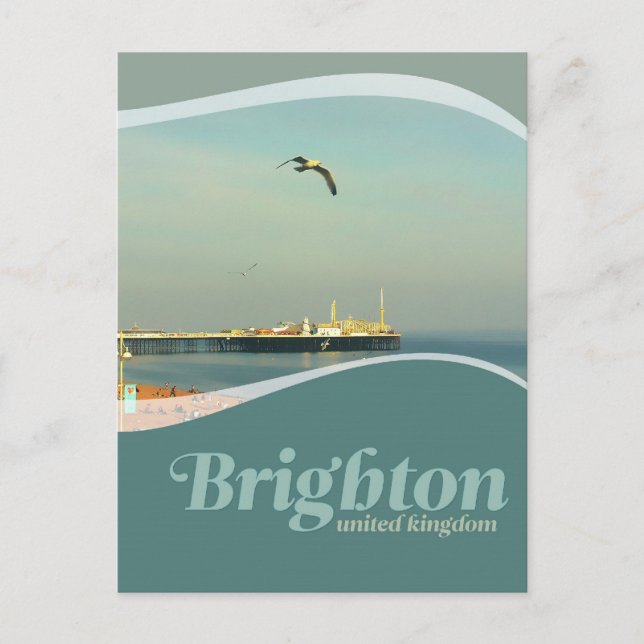 Cartão Postal Cartão-postal Brighton Pier Seagull (Frente)