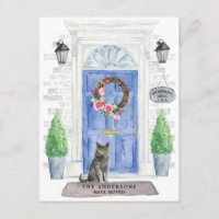 Cartão-postal britânico de transmissão de gatos cu