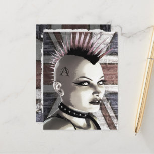 Cartão Postal Cartão-postal britânico Punk