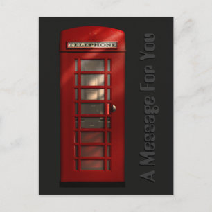 Cartão Postal Cartão-postal britânico Red Telephone