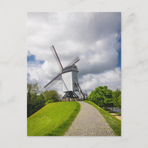 Cartão Postal Cartão-postal Brugge Windmill