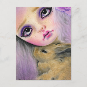 Cartão Postal Cartão-postal Bunny Love