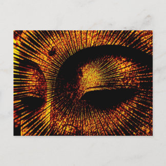 Cartão Postal Cartão-postal Burst Buddha Dourado