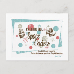 Cartão Postal Cartão-postal 'Cadetes Espaciais' Retroativo