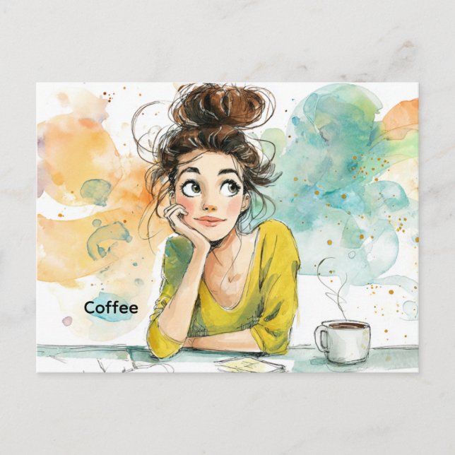 Cartão Postal Cartão-postal Café (Frente)