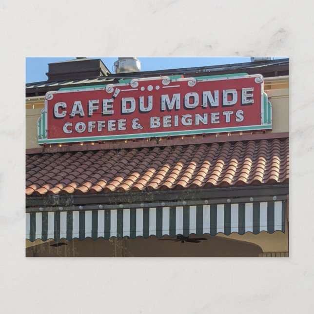 Cartão Postal Cartão-postal Café Du Monde Beignet (Frente)