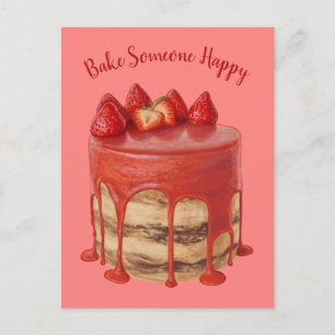 Cartão Postal Cartão-postal Cake Illustração de texto persona