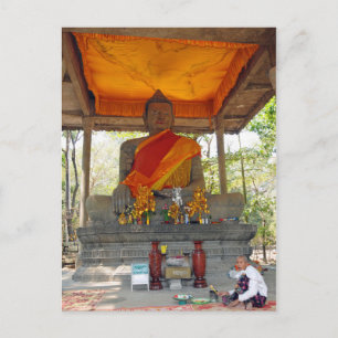 Cartão Postal Cartão-postal Camboja, Angkor Thom Buddha