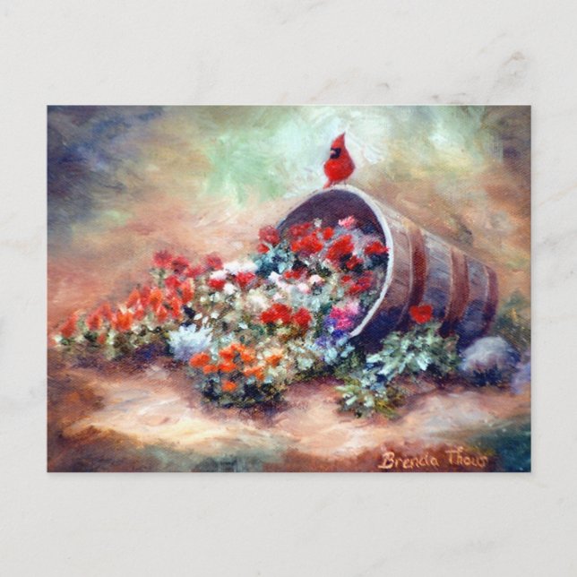 Cartão Postal Cartão-postal Cardinal com Excesso de Fluxo (Frente)