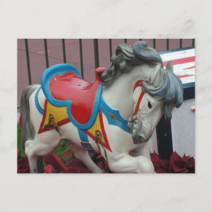 Cartão Postal Cartão-postal Carrossel Horse