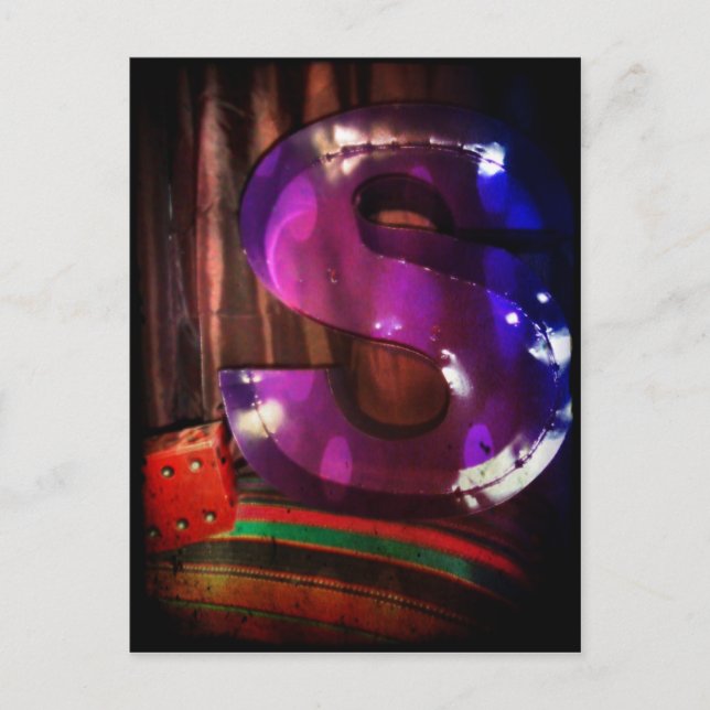 Cartão Postal Cartão-postal Carta "S" (Frente)