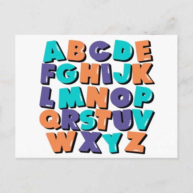 Cartão Postal Cartão-postal - Cartas felizes (Frente)