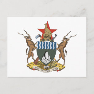 Cartão Postal Cartão-postal Casaco de Armas do Zimbabué