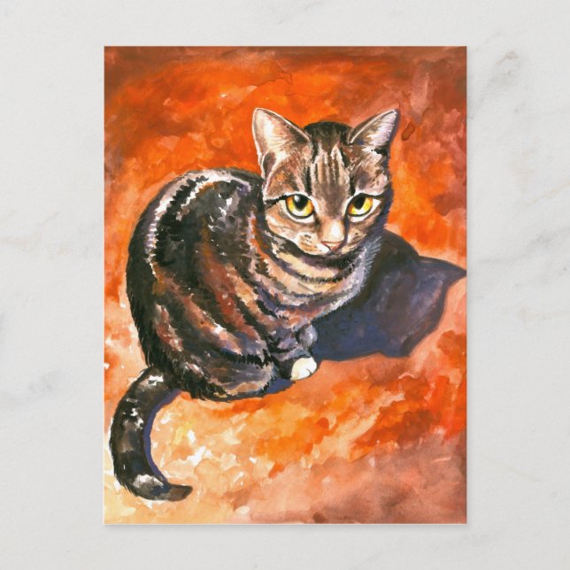 Cartão Postal Cartão-postal Cat (Frente)