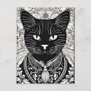 Cartão Postal Cartão-postal Cat do Estilo de Venda
