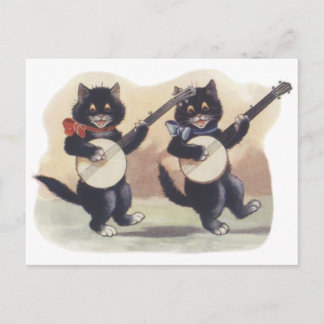 Cartão Postal Cartão-postal Cat Duo