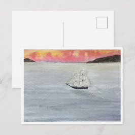 Cartão Postal Cartão-postal Céus Vermelhos à Noite Delícia dos M