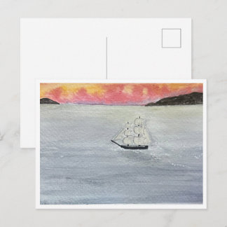 Cartão Postal Cartão-postal Céus Vermelhos à Noite Delícia dos M