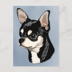Cartão Postal Cartão-postal Chihuahua Black & Tan