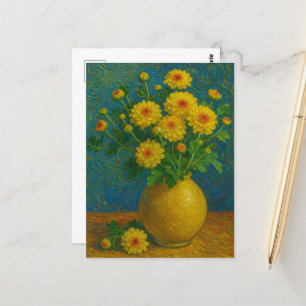 Cartão Postal Cartão-postal Chrysanthemum