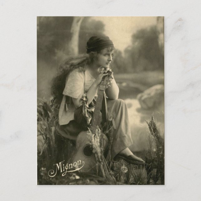 Cartão Postal Cartão-postal cigano Vintage (Frente)