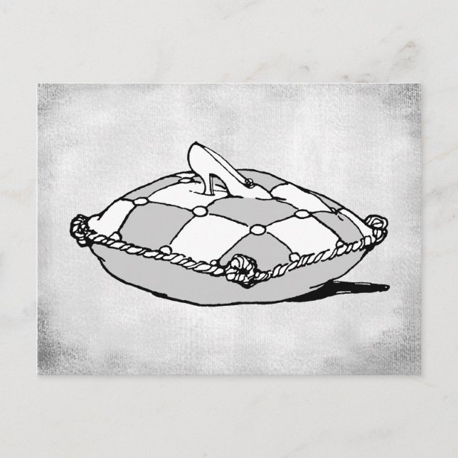 Cartão Postal Cartão-postal Cinderella Slipper Vintage (Frente)