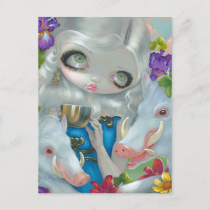 Cartão Postal Cartão-postal "Circe and Swine"