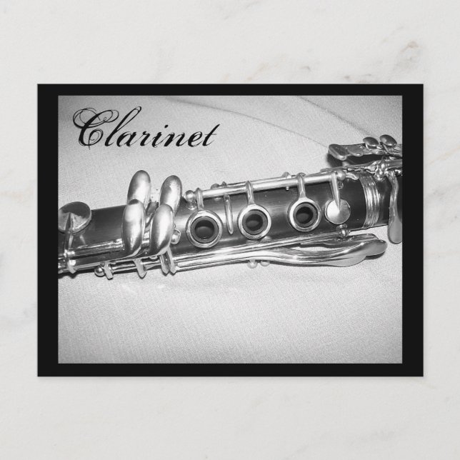 Cartão Postal Cartão-postal Clarinet (Frente)