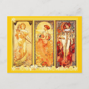 Cartão Postal Cartão-postal clássico Art-Mucha 8