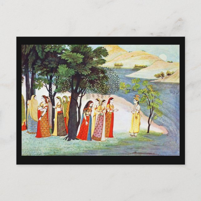 Cartão Postal Cartão-postal clássico de Arte-Indischer Maler 9 (Frente)