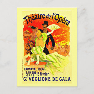 Cartão Postal Cartão-postal clássico/Vintage-Jules Chéret 1