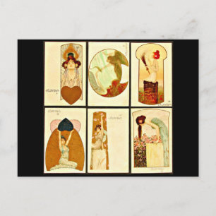 Cartão Postal Cartão-postal clássico/Vintage-Raphael Kirchner 