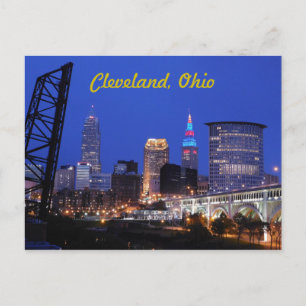 Cartão Postal Cartão-postal Cleveland, Ohio West Side Skyline