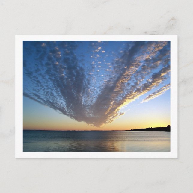 Cartão Postal Cartão-postal Cloudy Sunset (Frente)