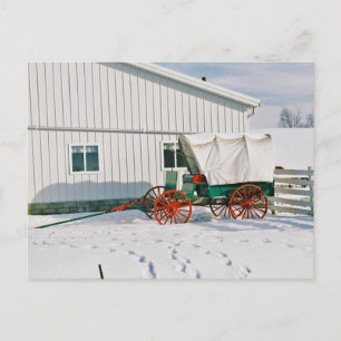 Cartão Postal Cartão-postal coberto por Amish