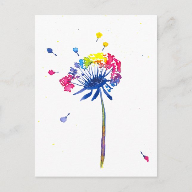 Cartão Postal Cartão-postal Colorido Arco-Íris (Frente)