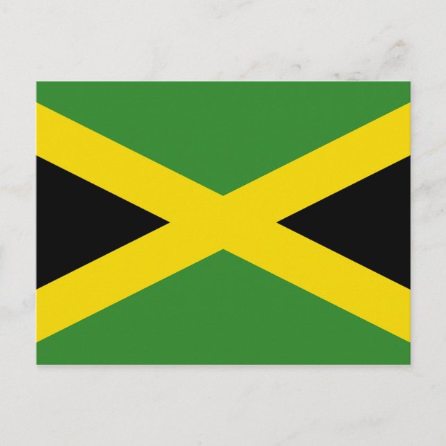 Cartão Postal Cartão-postal com a bandeira da Jamaica (Frente)