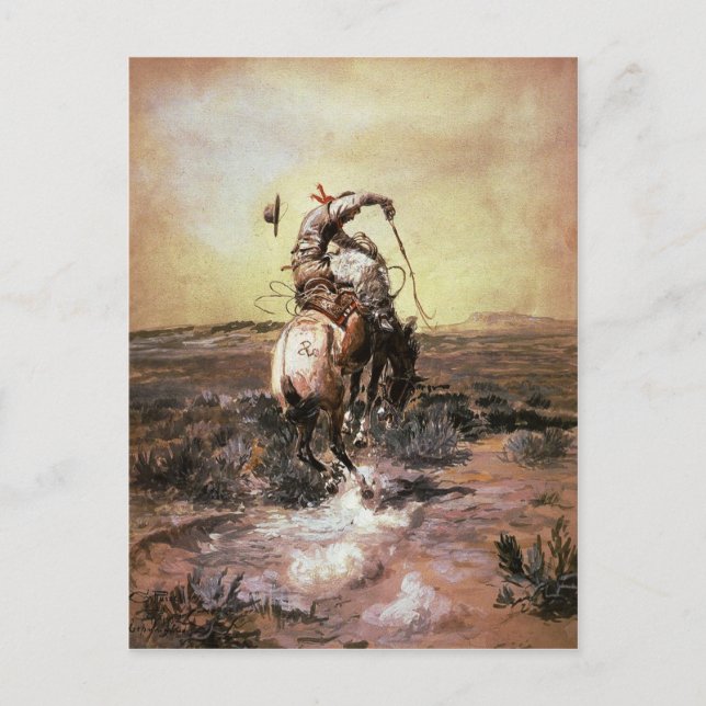 Cartão Postal Cartão-postal com a pintura de Charles Marion Russ (Frente)