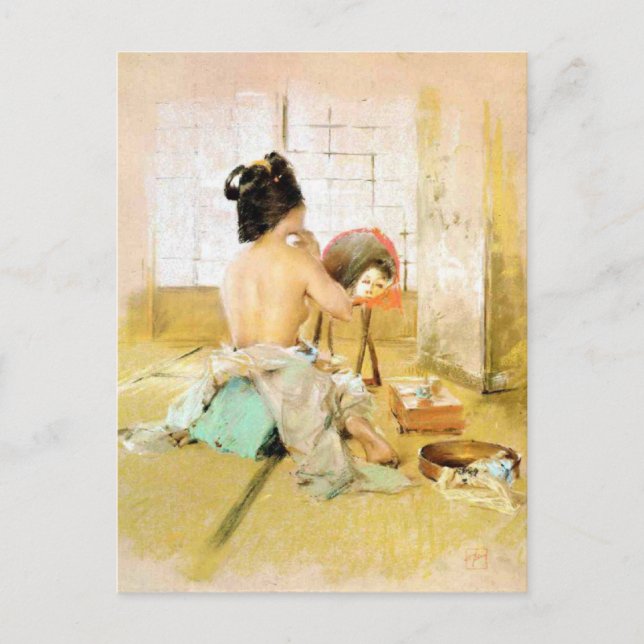 Cartão Postal Cartão-postal com a pintura de Robert Frederick Bl (Frente)