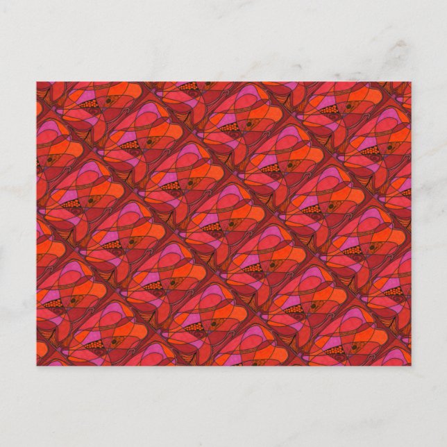 Cartão Postal Cartão-postal com Abstrato de Imagem Cortada "Stud (Frente)