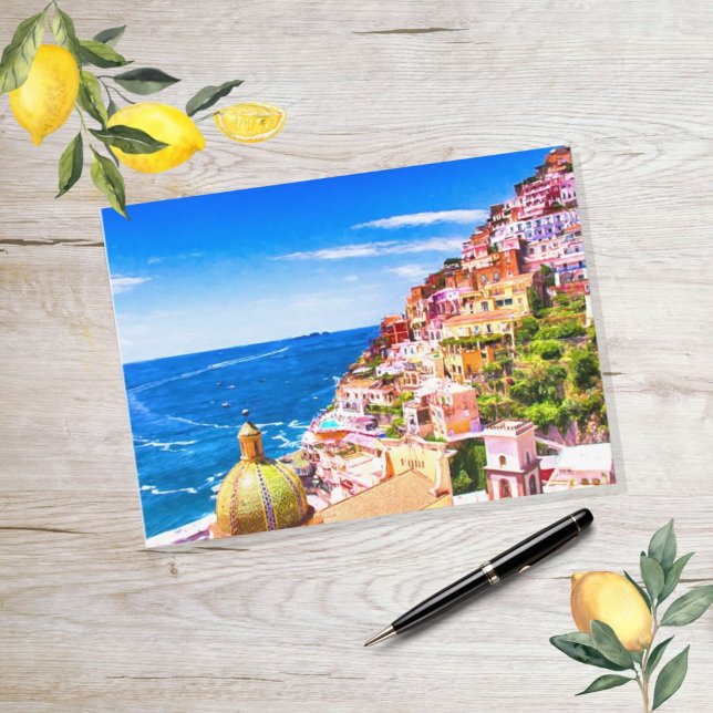 Cartão Postal Cartão-postal Com Amor A Positano Itália (Criador carregado)