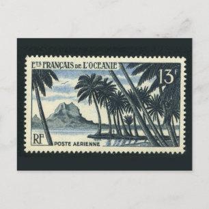 Cartão Postal Cartão-postal com carimbo gravado na Vintage