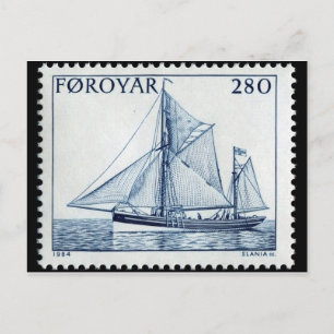 Cartão Postal Cartão-postal com carimbo gravado na Vintage