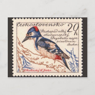Cartão Postal Cartão-postal com carimbo gravado na Vintage