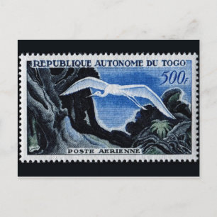 Cartão Postal Cartão-postal com carimbo gravado na Vintage