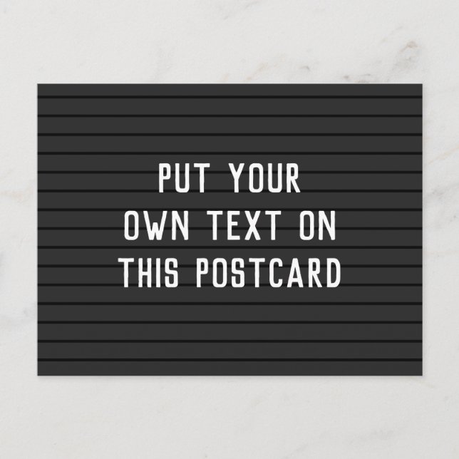 Cartão Postal Cartão-postal com Conselho Carta (Frente)