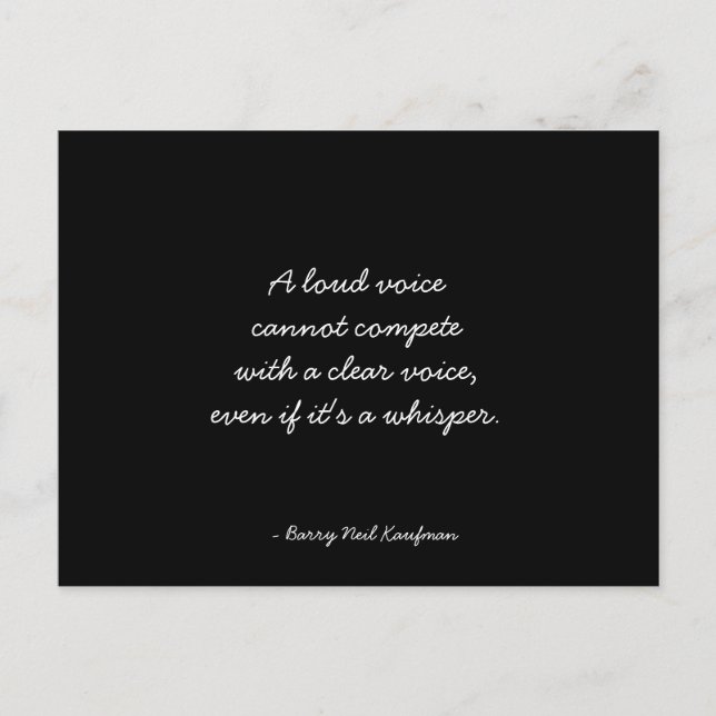 Cartão Postal Cartão-postal com cotação - inspiração (Frente)