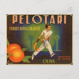 Cartão Postal Cartão-postal com Impressão de etiqueta de taxa 